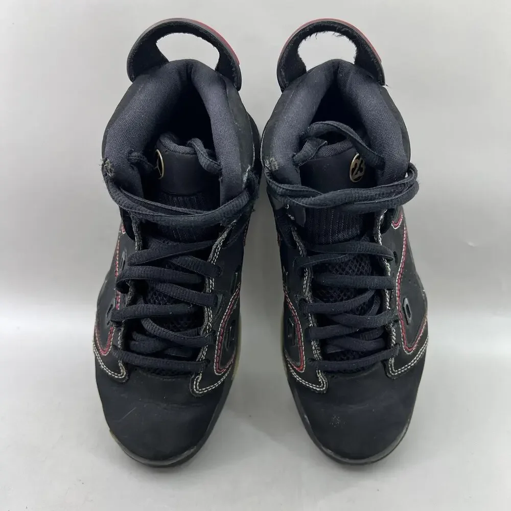 Nike Air Jordan 6-17-23 Basketball Shoes Youth Size 4Y Black Red Comfort Sneaker